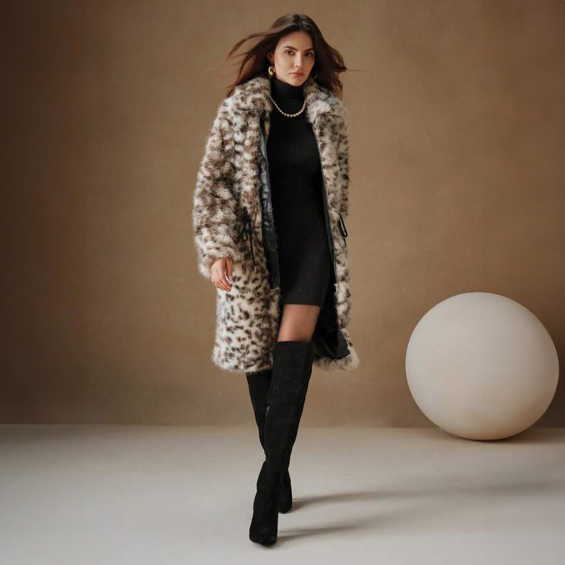 Violette | Leopard Faux Coat