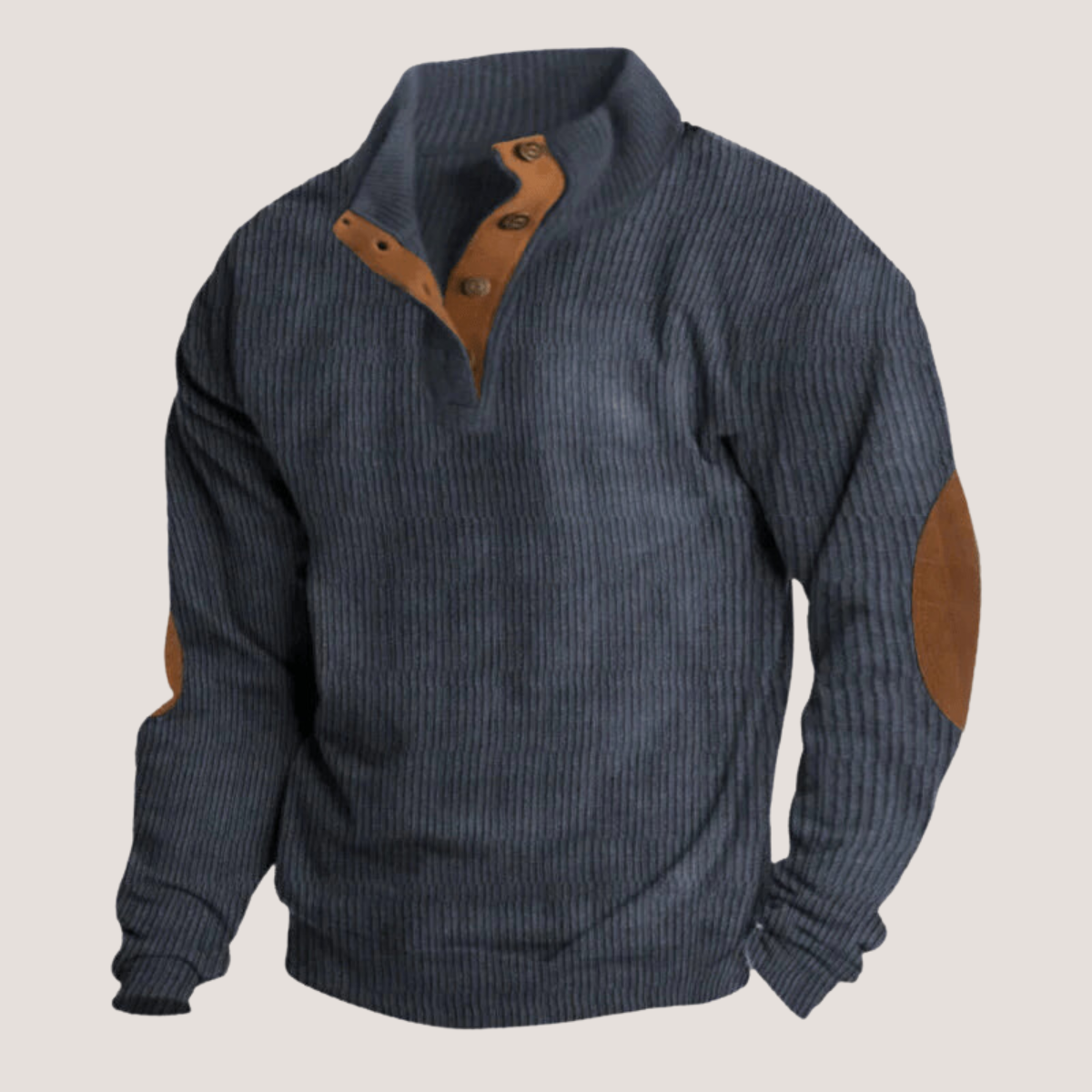 Frederick | Ribbed Button Up Sweater