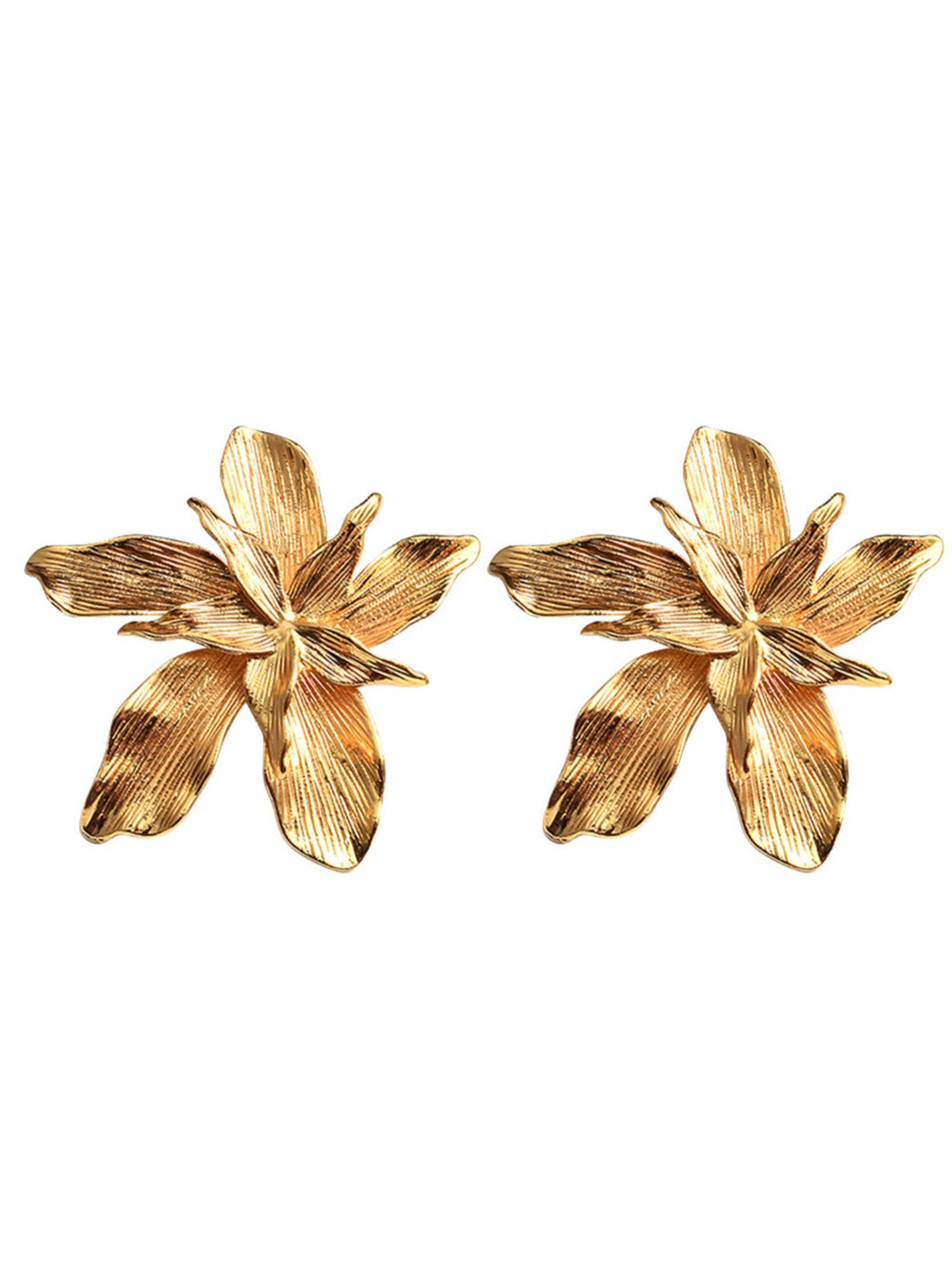 Metal Flower Earrings