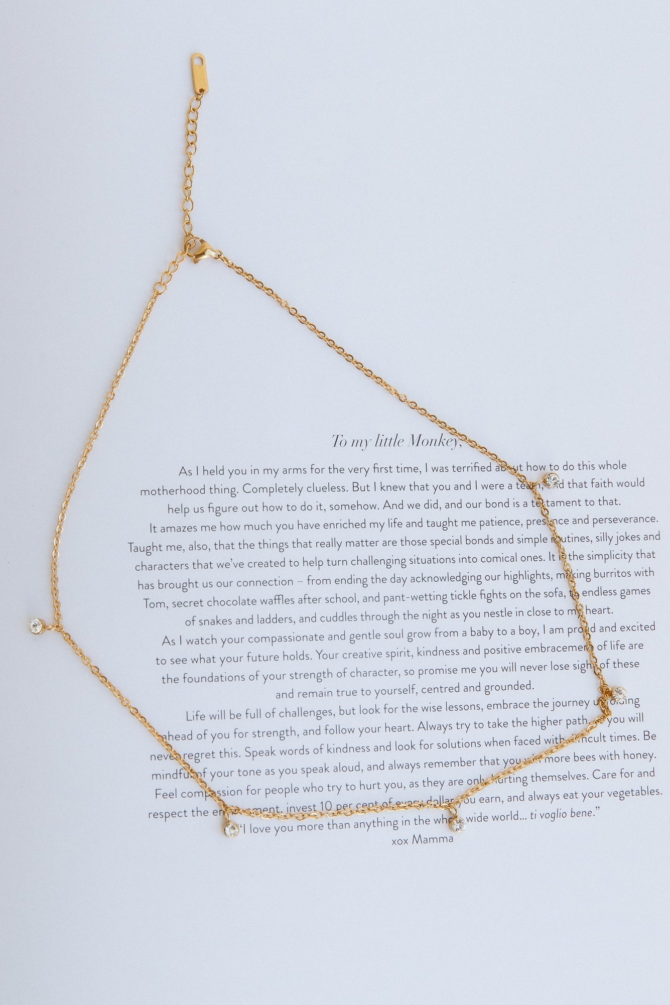 18K Gold Plated Love Is A Moment Necklace