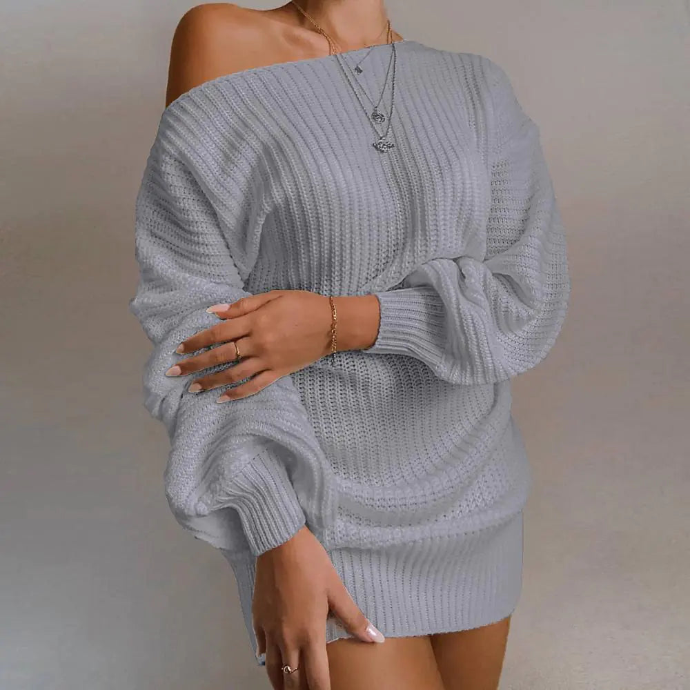 Belané | Off-Shoulder Knitted Dress Venuries