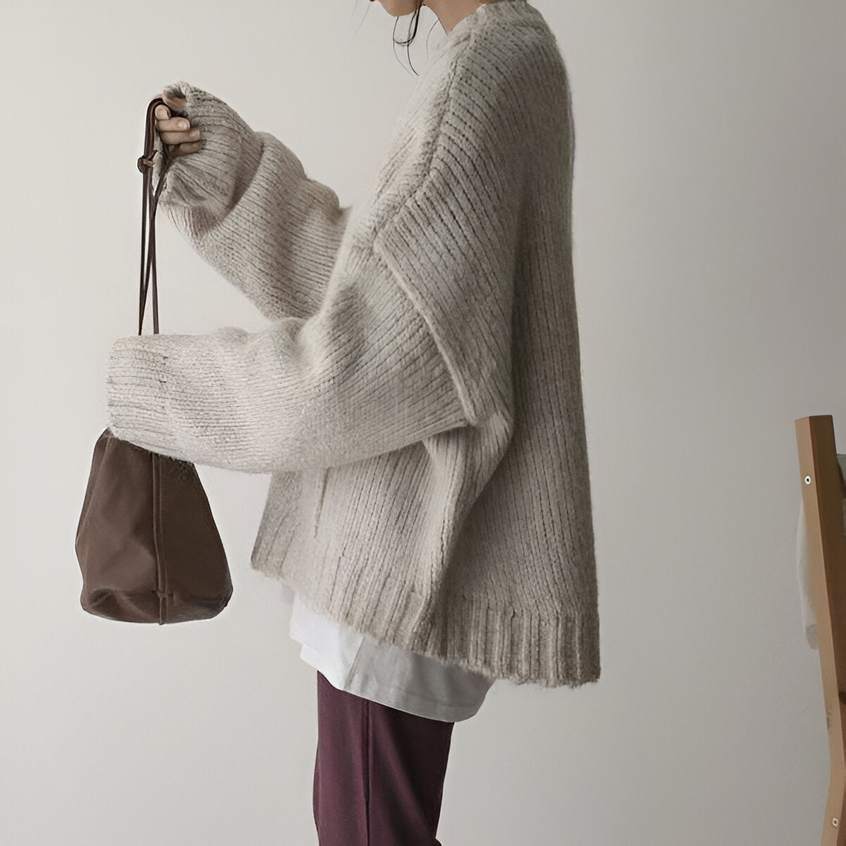 Salomé | Oversized Ivory Sweater