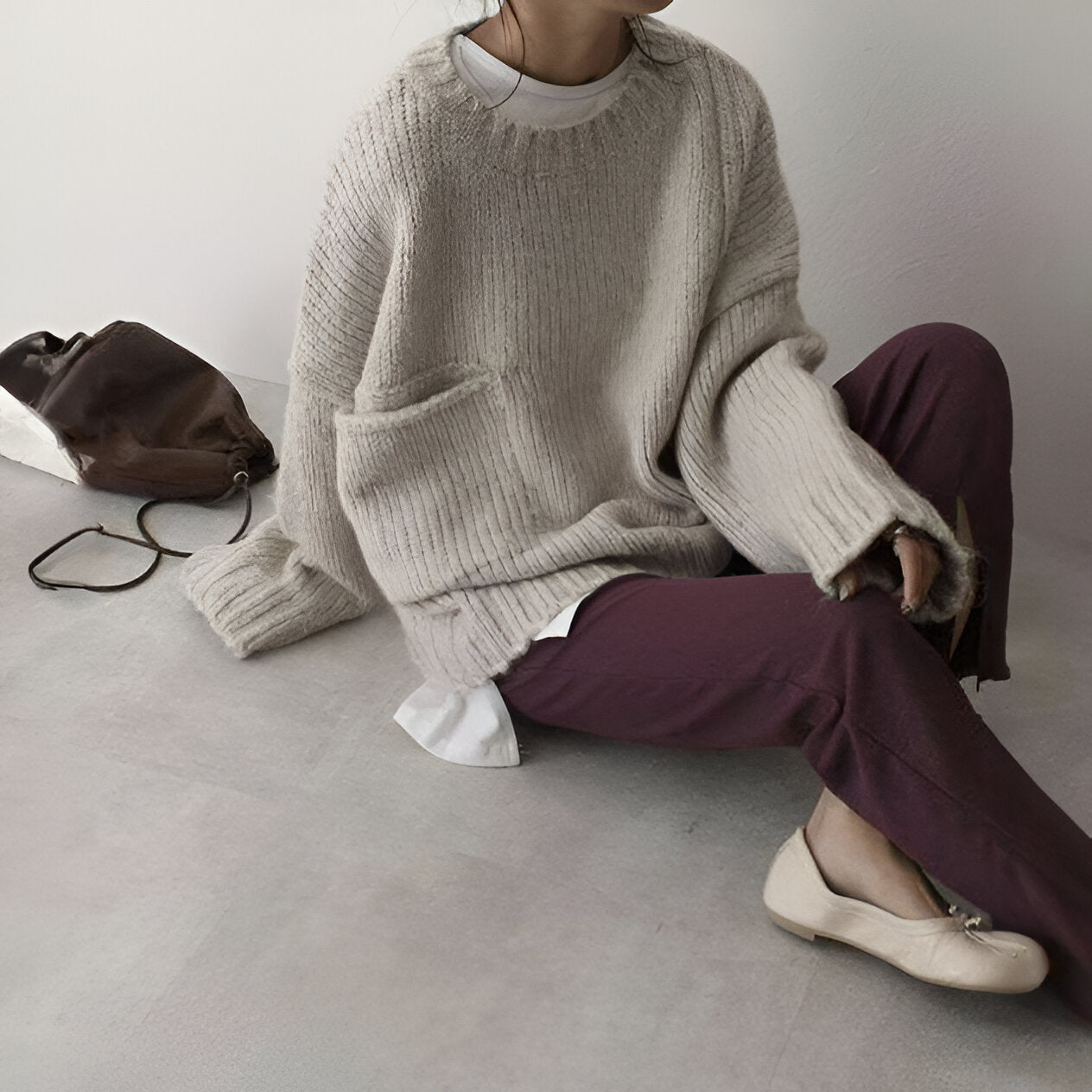 Salomé | Oversized Ivory Sweater