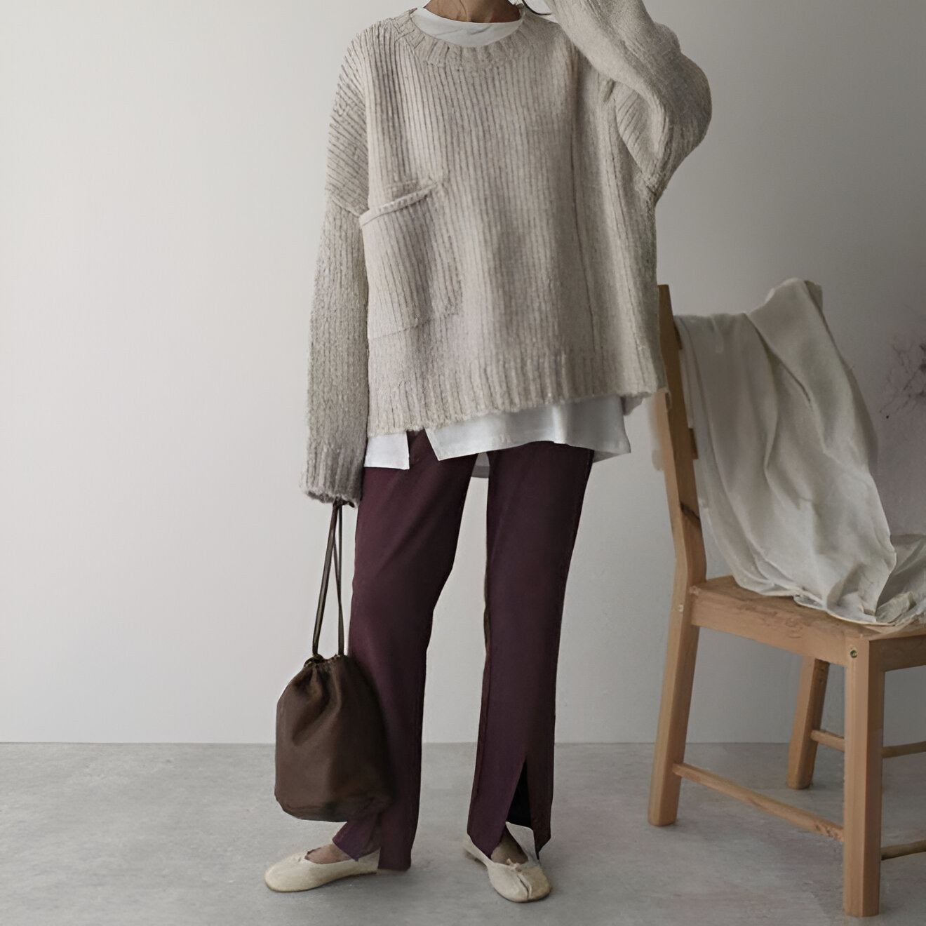 Salomé | Oversized Ivory Sweater